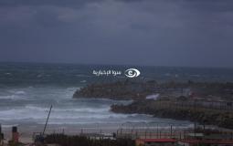 طقس فلسطين - بحر غزة