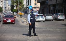 شرطي مرور في غزة - ارشيف