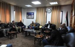 اجتماع نقابة سائقي الأجرة في غزة مع وزارة النقل في غزة