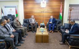 لقاء الدعليس مع رئيس الاتحاد العام لنقابات عمال فلسطين