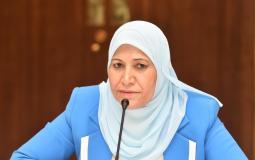 آمال حمد- وزيرة شؤون المرأة الفلسطينية.