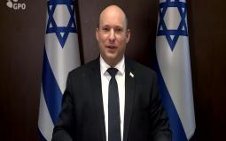رئيس الوزراء الاسرائيلي نفتالي فينت عبر فيديو خاص في مؤتمر لندن