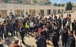 وقفة احتجاجية للفلسطينيين أمام بلدية الاحتلال في القدس المحتلة
