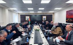 اجتماع الوزيرة الكيلة مع وفد من وزارة الصحة في غزة