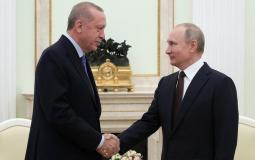 الرئيس الروسي فلاديمير بوتين والرئيس التركي رجب طيب اردوغان - أرشيف