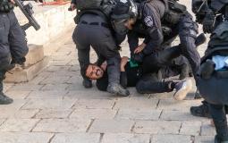 من الاعتداءات الإسرائيلية في المسجد الأقصى اليوم
