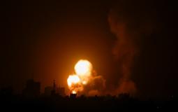 قصف اسرائيلي يستهدف موقع للمقاومة غرب خانيونس جنوب قطاع غزة