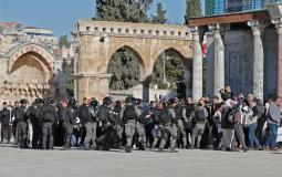 خلال اقتحام قوات الاحتلال للمسجد الأقصى