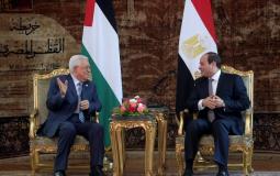 صورة تجمع الرئيس عباس مع عبد الفتاح السيسي