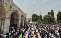 صلاة الجمعة الأولى من رمضان في المسجد الأقصى