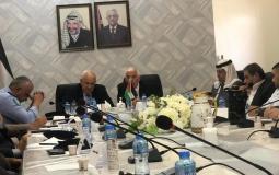 وزير الداخلية زياد هب الريح خلال اجتماعه اليوم