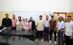 عابد نقيبا للصحفيين الشباب في جامعة فلسطين بغزة