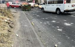 صور| آثار اعتداءات المستوطنين في حي الشيخ جراح في القدس