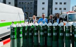 الوكالة اليابانية تقدم إسطوانات أكسجين لقطاع غزة