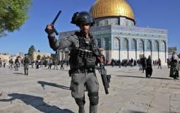 قوات الاحتلال في المسجد الأقصى - ارشيف