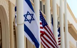 أعلام إسرائيل والولايات المتحدة الأمريكية - توضيحية
