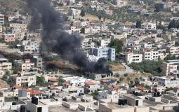 صورة من يوم اقتحام مخيم جنين وقصف منزل فيه