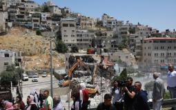 قوات الاحتلال تعتدي على الأهالي خلال هدم بناية عائلة الرجبي في بلدة سلوان بالقدس