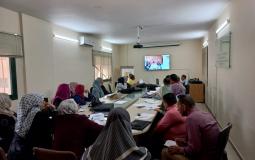 اجتماع بين طواقم وزارة التنمية الاجتماعية في رام الله وغزة عبر تقنية الفيديو المرئي