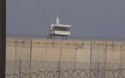 المرصد الذي قصفه الجيش على حدود غزة