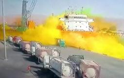 كارثة تسرب الغاز في ميناء العقبة