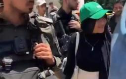 اعتقال فتاة من باب العامود في القدس
