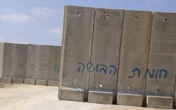 الجيش الاسرائيلي يبني جدران اسمنتية شمال قطاع غزة