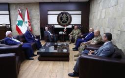 لقاء عزام الأحمد مع قائد الجيش اللبناني