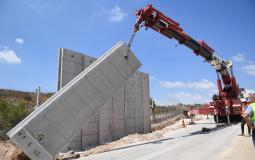 بناء جدار في غلاف غزة - توضيحية