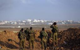 الجيش الاسرائيلي على حدود غزة