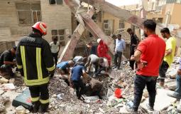 انهيار مبنى في إيران
