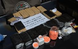 ضبط 47 فرش حشيش و700 حبة مخدرة جنوب قطاع غزة