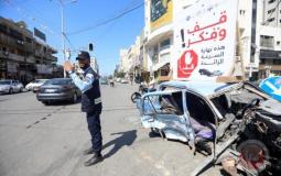 حادث سير غزة