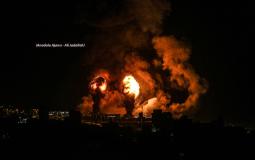 قصف موقع للمقاومة غرب غزة