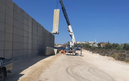 الجيش الاسرئيلي يستأنف بناء الجدار الامني في جنين
