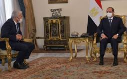 لقاء سابق بين الرئيس المصري عبد الفتاح السيسي ويائير لابيد