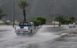 هطول أمطار على جازان السعودية
