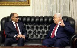 لقاء الرئيس عباس مع سفير الجزائر لدى الأردن