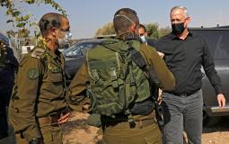 وزير الجيش الاسرائيلي في غلاف غزة - ارشيف