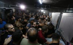 تشييع جثامين شهداء غزة اليوم