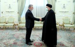 النخالة خلال لقائه الرئيس الإيراني