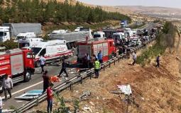 حادثي سير في مدينتي غازي عنتاب وماردين في تركيا 
