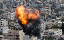 القصف الإسرائيلي على قطاع غزة - ارشيف