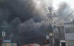 صورة متداولة للانفجار في خانيونس