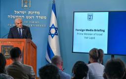 رئيس الوزراء الإسرائيلي يتحدث للمراسلين الأجانب