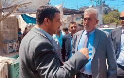 من جولة وزير الحكم المحلي في غزة