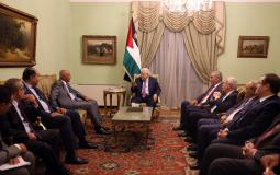 الرئيس عباس يلتقي مع الأمين العام لجامعة الدول العربية