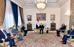اجتماع سابق ضم الرئيس المصري عبد الفتاح السيسي ورئيس الوزراء الإسرائيلي يائير لابيد