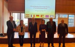 وزراء خارجية مصر وفرنسا وألمانيا والأردن