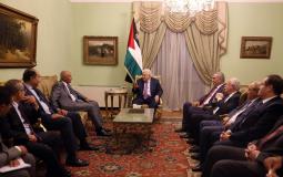 لقاء الرئيس عباس وأبو الغيط في القاهرة